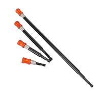 Jeanoko 4PCS Drill Bit Extension Set, 2-3/8in to 12in Lengths, 1/4 Inch Hex Shank Quick Change Secure Grip, Hex Bit Extension Holder, for Fastening in Tight Spaces,