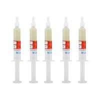 Jeanoko 5pc/set Oil-soluble Diamond Grinding Paste Polishing Paste Lapping Compound Grit W0.5-W40 320~10000 for Glass Watch Polishing(W0.5#10000)