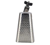 Jeanoko 6in Metal Cowbell Cheering Bell with Crisp Sound for Drum Set Accessories Silver Color