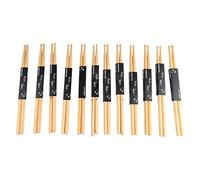 Jeanoko 7A Drumstick Set Maple Wood Drum Stick, 12 Pairs Oval Tip Anti Slip Grip Lightweight for Band Performance Home Practice Students Drummers
