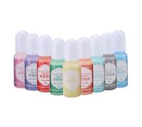 Jeanoko 9 Colors 10g Eco-Friendly UV Resin Coloring Pigment for DIY Crafts, Non- Fast-Curing Colorant for Nail Art, Jewelry Making, Plastic (Solid Color 9 Color Group A)