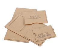 Jeanoko Acrylic Template Set for Leather Crafting, Durable Hand-Made Wallet Mold for Projects, 4 Pieces, Clear Acrylic Material