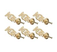 Jeanoko Antique Double Dragon Brass Drawer Pulls 10 Sets Thicken Vintage Handle for Cabinet Doors Home Decor