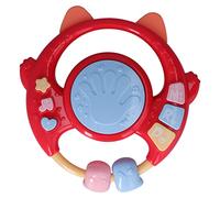 Jeanoko Baby Musical Toy Colorful Electronic for Infants Toddlers, Multifunctional Hand Beat Toy, Nursery Rhymes and Bilingual Interaction, ABS Silicone Material for 3 Years Old + (Red)