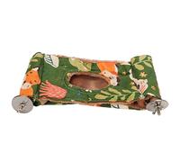Jeanoko Bird Cage Hanging Hammock Plush Bed for Parrots Warm Comfortable Reduce Anxiety 1 Unit (Green)