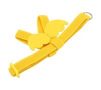 Jeanoko Bird Harness and Leash for Parrots, Comfortable Elastic Design for Flying and Training Outdoors, Lightweight Latex Silk Material, Complete Set with Chest Strap and Traction Rope (Yellow)