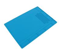 Jeanoko Blue Soldering Pad with Heat Insulation and Non-Slip Design for Phone and PC Maintenance, Silicone Material