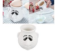 Jeanoko Cartoon Egg White and Yolk Separator, Egg Separator Funny Snot Nose Easy Durable Ceramic Time Saving Egg White Separator for Kitchen Cooking
