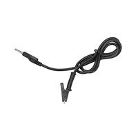 Jeanoko Clip Wire Durable Silicone Testing Cable 10A with 4mm Banana Plug for Multimeter 1 Meter (Black Line)