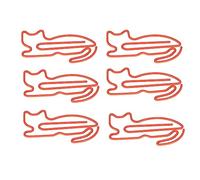 Jeanoko Cute Paper Clips - Adorable Animal Shaped Clips for Document Organization and Bookmarking - 100 Pcs for Office and School Use (Orange)