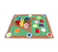 Jeanoko Dog Snuffle Pad Soft Boredom Relief Slow Eating Mat for Indoor Outdoor Puppy Training Flannel Material