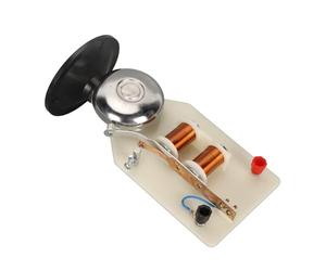 Jeanoko Electrical Bell Science Experiments Vertical Durable Teaching Tools with Base for Schools, Plastic Copper for Teachers to Explain the Magnetic Effect, Physical Knowledge