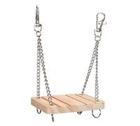 Jeanoko Environmental Building Wooden Hamster Hammock Swing Wooden Squirrel Hammock for Hamster Mouse Rat Bird Parrot Squirrel