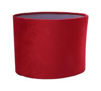 Jeanoko Fabric Lampshades, 1PCS Oval Lampshade, Easy Assembly Required for E27 E14 Dual Use, Modern Lamp Cover for Table Floor, Soft Light for Reading Relaxing Bedroom (Wine Red)