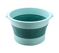 Jeanoko Foldable Foot Bath Tub,Plastic Foot Soaking Tub with Massage Acupoint, Collapsible Bucket for Travel Dormitory RV Apartment Small Bathroom Camping (Light Green)