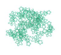 Jeanoko Fun Paper Clips, Cute Five-Pointed Star & Christmas Tree Shaped Bookmarks, Organize with Joy for School, Office, or Home, Plastic Coated Wire, 30pcs