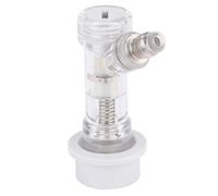 Jeanoko Gas&Liquid Beer Keg Quick Disconnects Set Coupler,Transparent Ball Lock Keg Disconnect with Internal Check Valve Beer Keg Connector Accessories