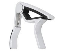 Jeanoko Guitar, Quick Change Aluminium Alloy, Durable Clamping Tool for Acoustic/Electric Guitar, Ukulele, Bass and More, 3.1 X 3.1 X .9in (Silver)