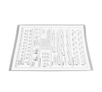 Jeanoko Harp Chord Chart Portable Beginner Accessories for Practice Learning with Durable Coated Paper (Small)