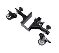 Jeanoko Heavy Duty Adjustable Door Panel Dolly 360 Degree Wheels for Easy Installation for Sliding Doors, Steel Frame, Fire, and Barn