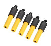Jeanoko High Pressure Water Hose Nozzle Durable ABS Yellow Black Garden Irrigation Tool with TPR Soft Grip Coating for Sprinkler Garden Irrigation Tool