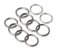 Jeanoko High-quality Stainless Steel Washer Set, 12 Mm Inner Diameter, 15 Mm Outer Diameter, 10 Pieces of Metal Washers for Practical Use on Round Shafts and Bearings (3515-0015-0020)