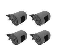 Jeanoko Horse Leg Wraps 4pcs Soft Fleece Compression Bandages for Training Exercising 300cm X 11cm Self Adhesive (Grey)