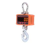 Jeanoko Industrial Electronic Crane Scale High Accuracy LED Display Digital Hanging Scale Heavy Duty for Industrial Fishing Farm Orange (500KG/1000LB)