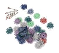 Jeanoko Jeanoko Mini Polishing Wheel Efficient Detail Buffing Kit for Woodwork 42 Pieces for Artists and Woodworkers Plastic, Stainless Steel
