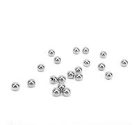 Jeanoko M4 Stainless Steel Threaded Ball Heat-Resistant Drilling Beads for 3D Printer Ink, 20pcs Magnetic Joints