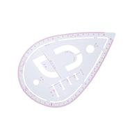 Jeanoko Multifunctional Sleeve Ruler Durable Plastic Tracing Ruler for Clothing Design Tailors Household Use