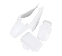 Jeanoko Plastic Mudguard Fairing Kit Pure White Comprehensive Replacement for Mini Pit Monkey Z50R Baja 1988-1999, Durable ABS Material, 3 Pieces