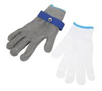 Jeanoko Precise AntiCutting Stainless Steel Gloves Level 5 Safety Protection for Glass Processing Smelting and Mining Stainless Steel XS-XXXL (XXL)