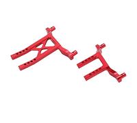 Jeanoko RC Body Mount Posts for LaTrax Teton (Red) | Aluminum alloy, Adjustable height, Easy to install, Compatible with 1/18 RC cars