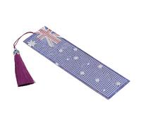 Jeanoko Rhinestones Bookmarks Art Kit Stylish Pattern Handcrafted Bookmarks for Craft Lovers Plastic Tassel