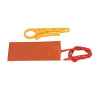 Jeanoko Silicone Rubber Flexible Heating Pad High Heat Transfer Efficiency 12V 15W 250°C for Industrial Equipment Insulation