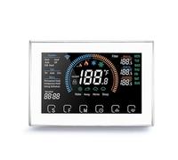 Jeanoko Smart Touch Screen Heat Pump Thermostat Programmable with APP Control for Air Ground Source Heat Pump, LCD Color Screen for Home Use, ABS PC Material (White)