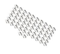 Jeanoko Snap Hair Clips Durable Thickened Metal Hair Barrettes for Women Girls DIY, 100Pcs Safe Elastic Clips for Thin Curly, 2.0in Long, White Matte Black