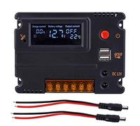Jeanoko Solar Charger Power Generation Controller 12V 20A LCD Backlight Display Solar Panel Regulator for 4 Series Lithium Iron Phosphate Battery