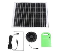 Jeanoko Solar Roof Vent Fan Efficient Energy Saving Attic Factory Shed Ventilation for 110MM 160MM Pipe