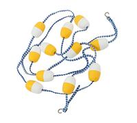 Jeanoko Swimming Pool Safety Divider Rope for Indoor Pool, Environmental Floating Lane Line for Competition, Easy Installation for Swimmers, 5m PVC Float Lane Line