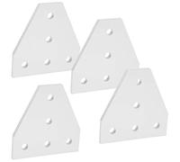 Jeanoko T Shape Joining Plate Aluminium Alloy Durable 5-Hole Joint Bracket for Construction 3D Printer CNC Router Aluminum Profile Parts (2020T Type)