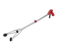 Jeanoko 【Title】Garbage Picker, Aluminum Alloy Folding Trash Grabber 31.5in Extended Get, Locking Clamp, Red or Blue Handle, for Garden Yard Market Home Hotel Waste Pickup (Red Handle)