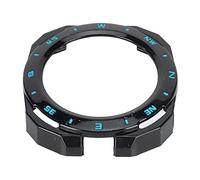Jeanoko Watch Bumper Case Shockproof Protective Cover for Cyber Stylish Durable Design (Black Blue)
