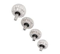 Jeanoko Watch Crown Parts Set of 4 Assorted Sizes Durable and Wear Resistant Replacement for Watch Repair Professionals Made of Alloy