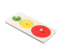 Jeanoko Wooden Shape Puzzles Wooden Sorting Toys Shape Sorting Puzzles Hand Eye Coordination Learning Colors Shapes Weights (Round)