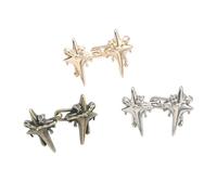 Jeans Fitness Pin For Women Girl Pants Waist Clip Crossed Star Waist Tightener Cinching Clasp Tightening Pin 3PCS Tightening Clip