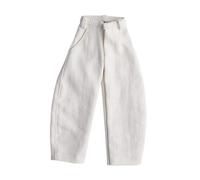 Jeans for 1/12 Scale Action Figures, Trousers, Dress-Up Accessory for Men, Soft Material, Suitable for DIY Collections And Decorations for Collectors, White