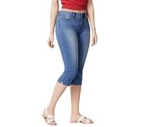Jeans for Women UK Cropped Jeggings for Women UK Ladies Capri Stretchy Jeans Denim Legging Trouser Three Quarter 3/4 Length High Waisted Jeans Cropped Jeans