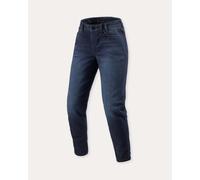 Jeans Harper Tapered Ladies Dark Blue Distressed 31 Leg Length 30 in.